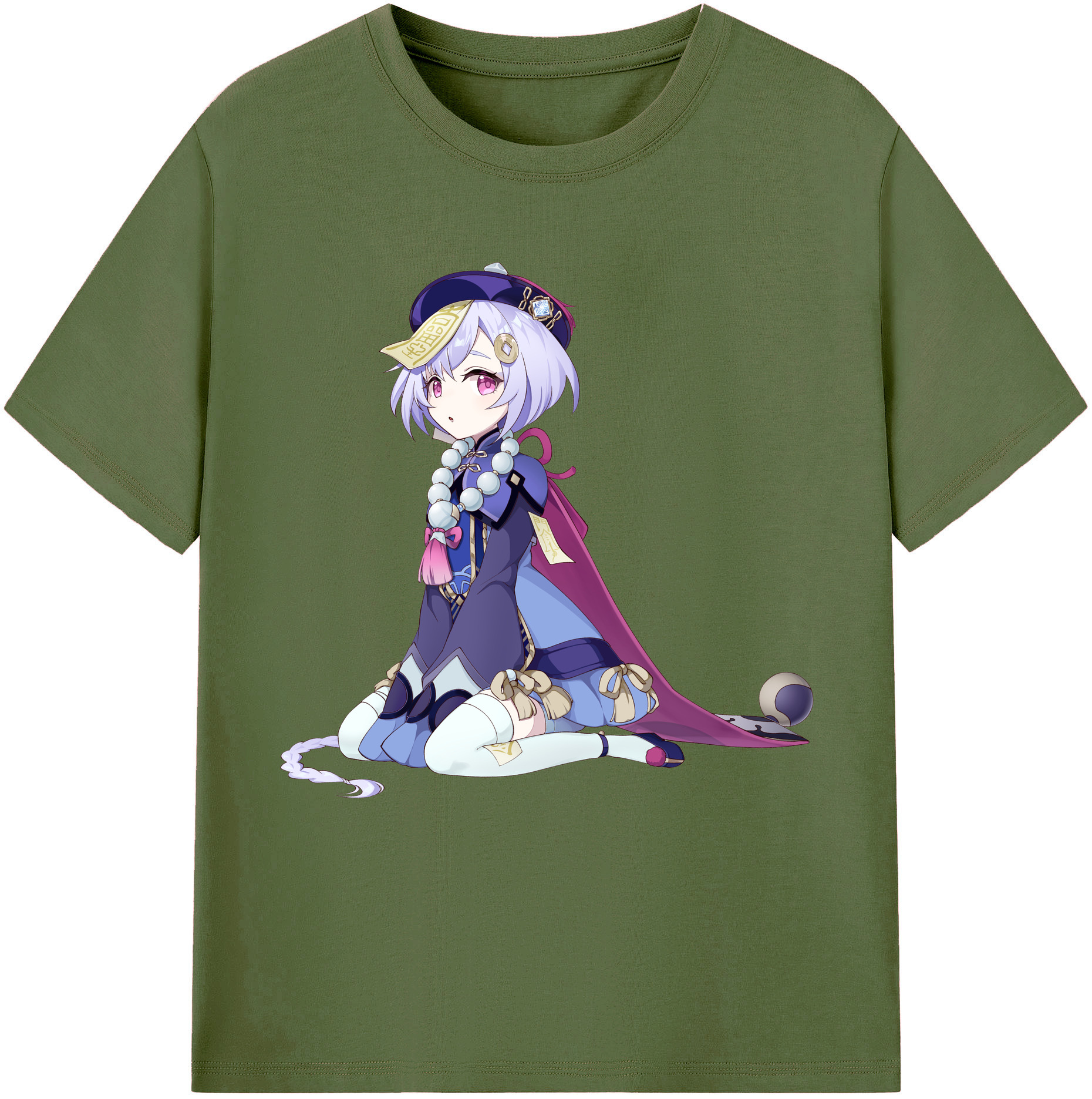 げんし神 七七 なな  genshin Nana 綿100％半袖Tシャツ（フロントプリント）